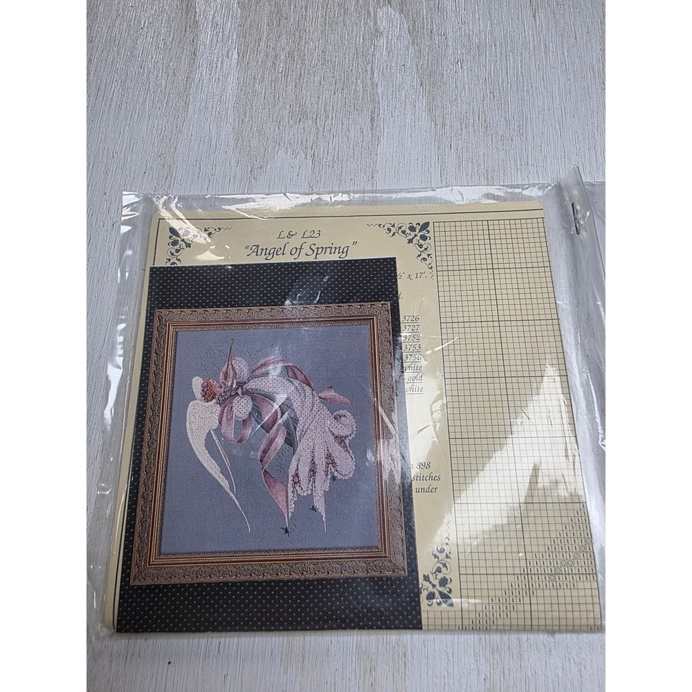 Lavender & Lace Angel of Spring Cross Stitch Pattern Chart L23 Marilyn Leavitt